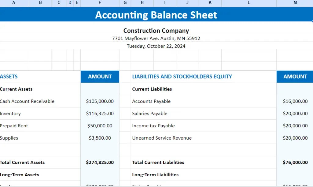 Accounting Template