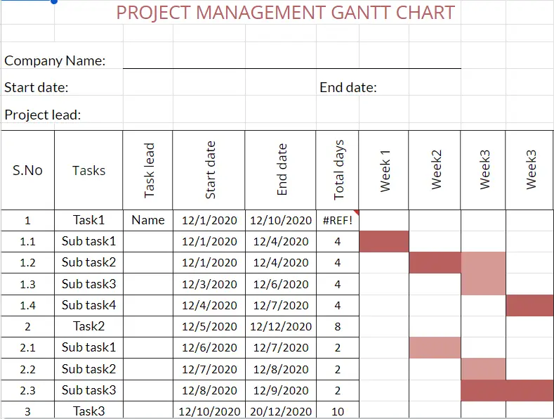 PROJECT MANAGEMENT TEMPLATES